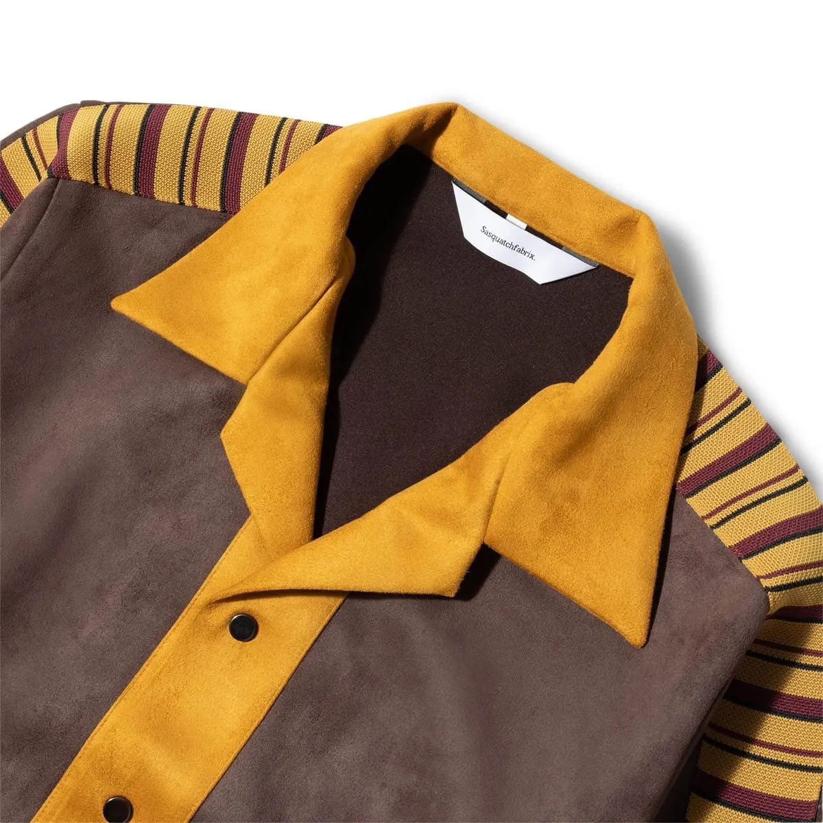 SYNTHETIC SUEDE TRACK JACKET