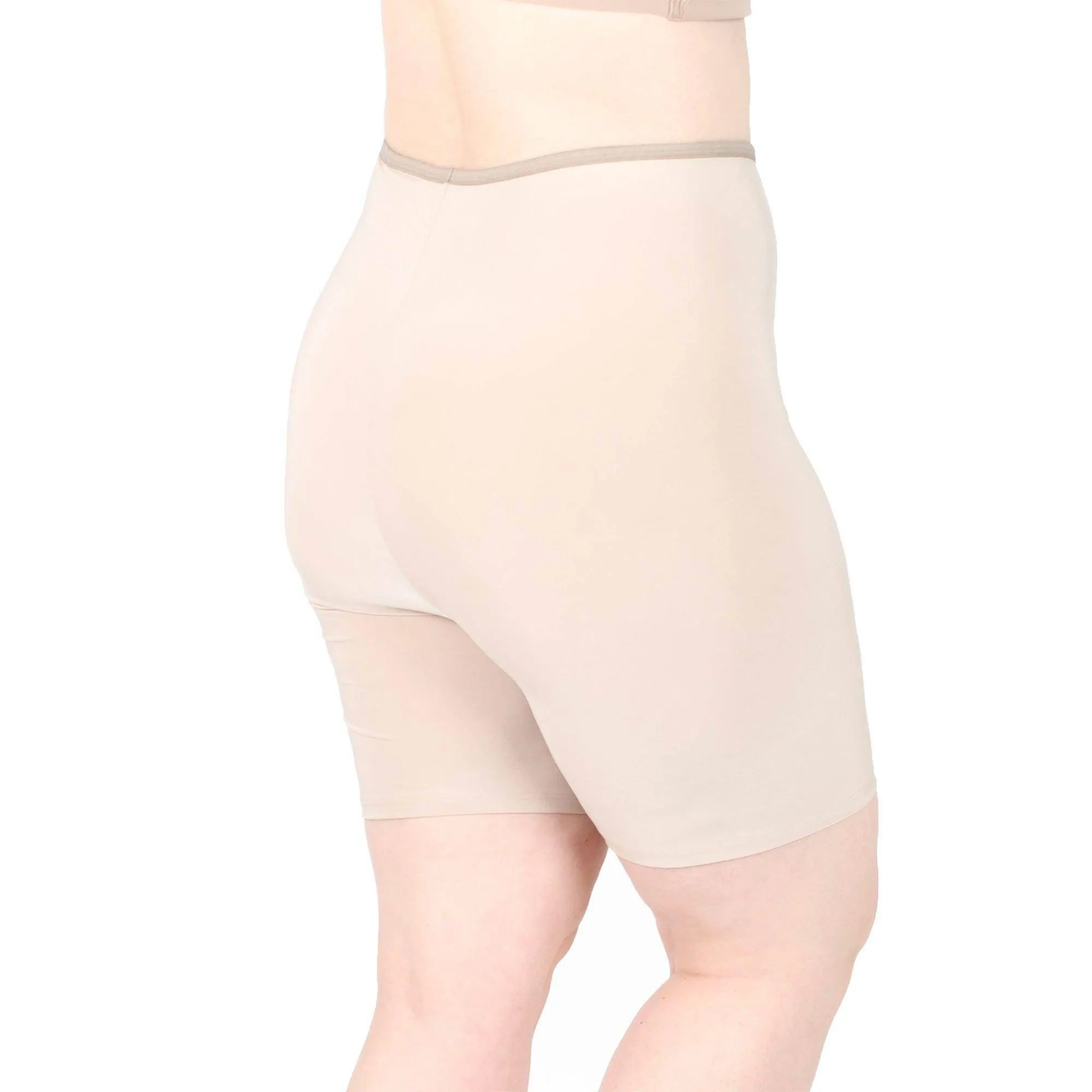 Ultra High Waist Anti Chafing Shortlette Slipshort 6" | Ecru